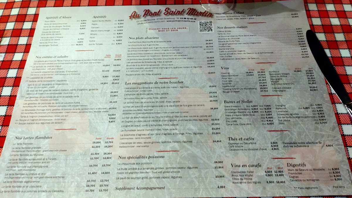Menu Au Pont Saint-Martin-8